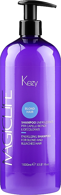 Шампунь укрепляющий для светлых и обесцвеченных волос - Kezy Magic Life Energizzante Shampoo  — фото N3