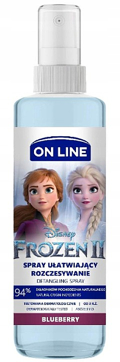 Спрей для легкого расчесывания волос, черника - On Line Disney Frozen II Blueberry Spray