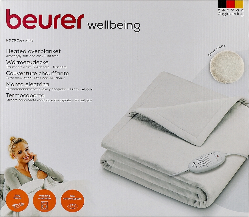 Электрическое одеяло HD 75 White - Beurer — фото N1