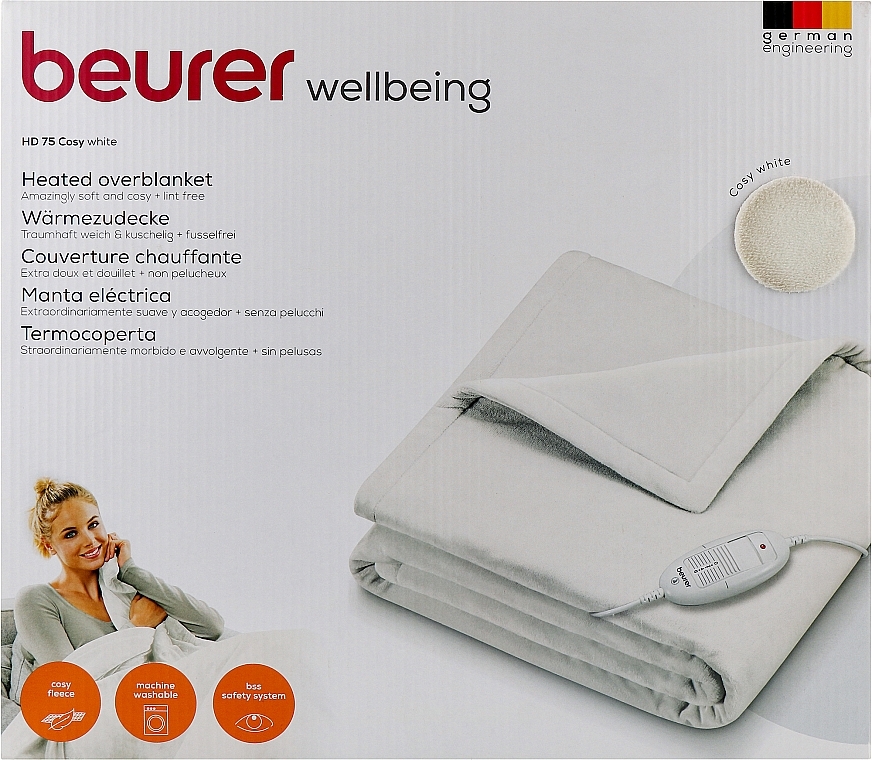 Beurer Wärmezudecke HD 75 Cosy White