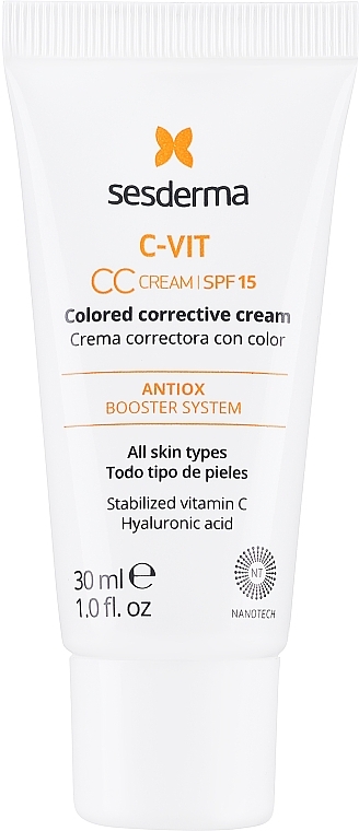 СС-крем для обличчя - SesDerma Laboratories C-VIT CC Cream SPF15