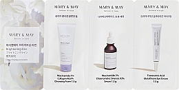 Набор средств для осветления кожи - Mary & May Brightening Line 3 Step (foam/1.5g + f/ser/1.5g + eye/cr/1.5g) — фото N1