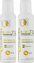 Набор для кератинового выпрямления волос - Encanto Nanox Set (sh/100ml + treatm/100ml) — фото N1