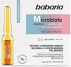 Балансувальні ампули для обличчя - Babaria Microbiota Balance Revitalizing Ampoules — фото N1