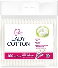 Парфумерія, косметика Ватні палички в поліетиленовому пакеті 100шт - Lady Cotton