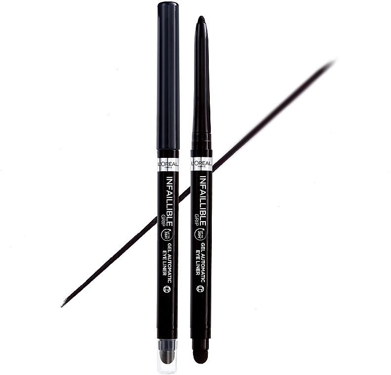 Водостійкий автоматичний гелевий олівець для контурів повік - L’Oréal Paris Infaillible Grip Gel Automatic Eye Liner — фото N2
