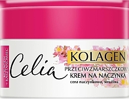 Парфумерія, косметика Колагеновий крем для чутливої шкіри обличчя з роширеними капілярами, проти зморщок - Celia Collagen Cream