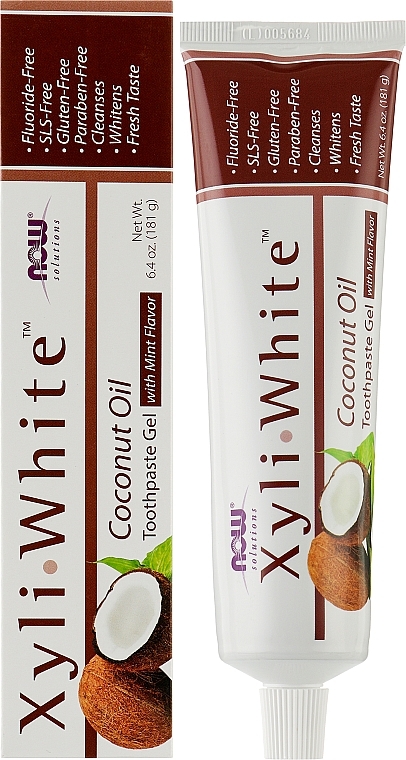 Зубная паста-гель с кокосовым маслом - Now Foods XyliWhite Coconut Oil Toothpaste Gel — фото N2