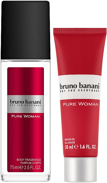 Набір - Bruno Banani Pure Woman (sh/gel/50ml + deo/75ml) — фото N2
