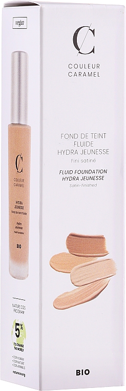 Тональний флюїд  - Couleur Caramel Fond De Teint Fluide Hydra Jeunesse — фото N2