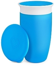 Чашка-непроливайка с крышкой, голубая, 296 мл - Miracle  — фото N1