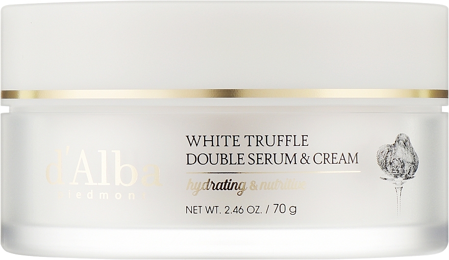 Антивіковий подвійний крем-сироватка - D'Alba White Truffle Double Serum & Cream