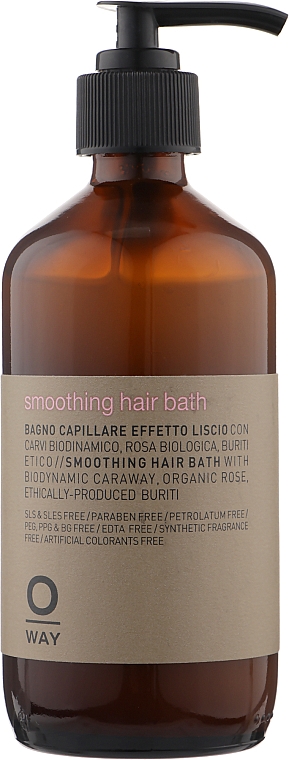 Шампунь для разглаживания сухих волос - Oway Smoothing Hair Bath