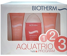 Парфумерія, косметика Набір - Biotherm Aquatrio Dry Skin (cream/20ml + cleanser/20ml + lotion/30ml)