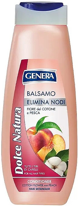 Кондиционер для волос с экстрактом цветков хлопка и персика - Genera Dolce Natura Hair Conditioner — фото N1