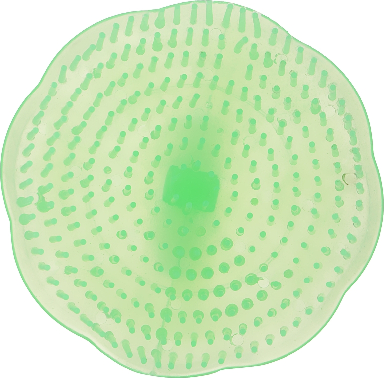 Щітка-масажер пластикова для миття голови CS042, зелена - Cosmo Shop