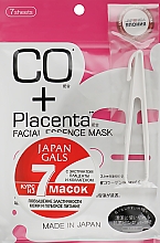 Маска для обличчя з екстрактом плаценти і колагеном - Japan Gals CO Plus Placenta Facial Mask — фото N1