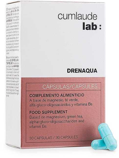 Пищевая добавка для выведения жидкости - Cumlaude Lab Drenaqua Capsules Food Supplements Duo — фото N1