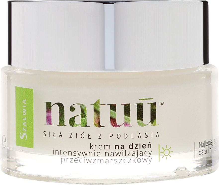 Денний крем для обличчя з екстрактом шавлії - Natuu Smooth & Lift Day Face Cream — фото N2