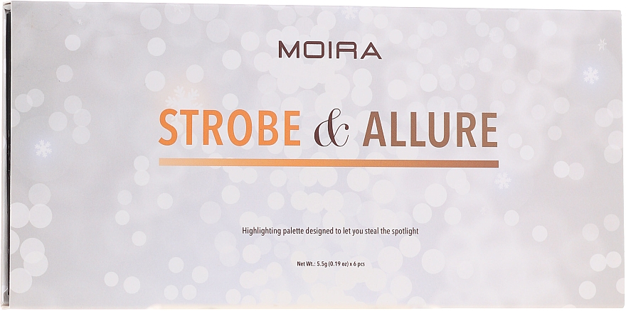 Палетка хайлайтеров для лица - Moira Strobe & Allure Highlighting Palette — фото N2