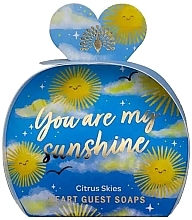 Набір - The English Soap Company Occasions Collection You Are My Sunshine Heart Guest Soaps (soap/3x20g) — фото N1