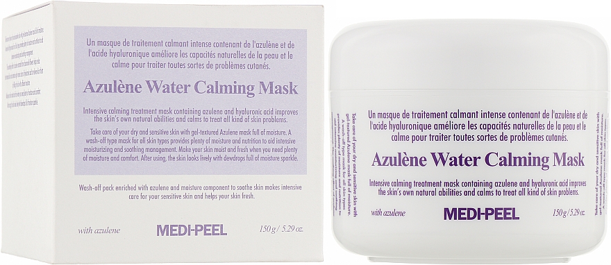 Успокаивающая маска для лица с азуленом - Medi Peel Azulene Water Calming Mask  — фото N2