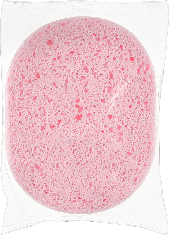 Спонж для умывания пористый CS049, розовый - Cosmo Shop — фото N1