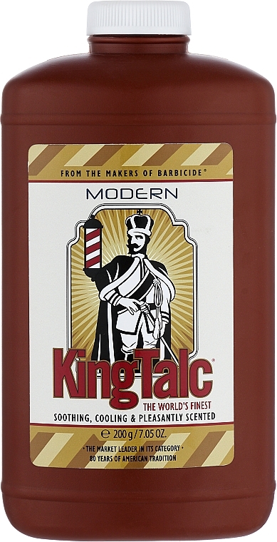 Тальк для тіла - Barbicide King Talc Modern — фото N1