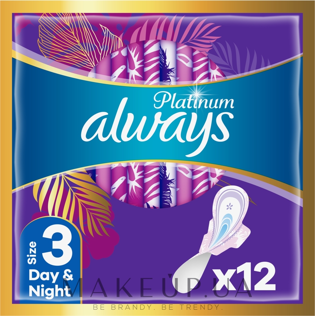 Гігієнічні прокладки з крильцями, 12 шт. - Always Platinum Ultra Night — фото 12шт