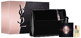 Парфумерія, косметика Yves Saint Laurent Black Opium - Набір (edp/50ml + lipstick/1.4 ml/+bag)