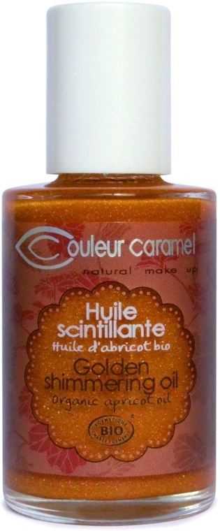 Масло для тела и волос с золотыми частичками - Couleur Caramel Golden Shimmering Oil