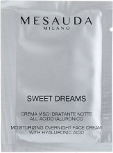 Духи, Парфюмерия, косметика Ночной увлажняющий крем-маска - Mesauda Milano Hyaluronic Sweet Dreams Night Moisturizing Cream (пробник)