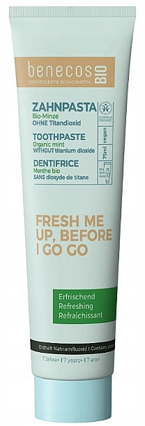 Органическая мятная зубная паста - Benecos Organic Mint Toothpaste — фото N1