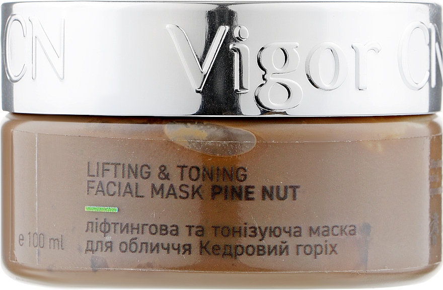 Ліфтингова тонізувальна маска "Кедровий горіх" - Vigor Cosmetique Naturelle — фото N3