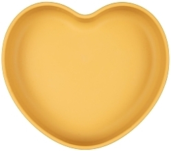 Тарелка силиконовая "Сердце", желтая - Canpol Babies — фото N3