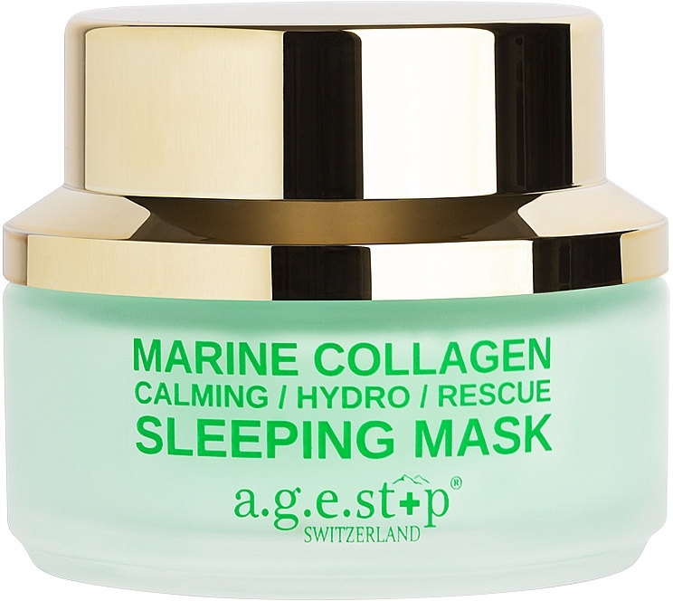 Колагенова нічна маска для обличчя - A.G.E. Stop Marine Collagen Sleeping Mask — фото N1