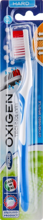 Зубная щетка "Oxigen", жесткая, синяя - Piave