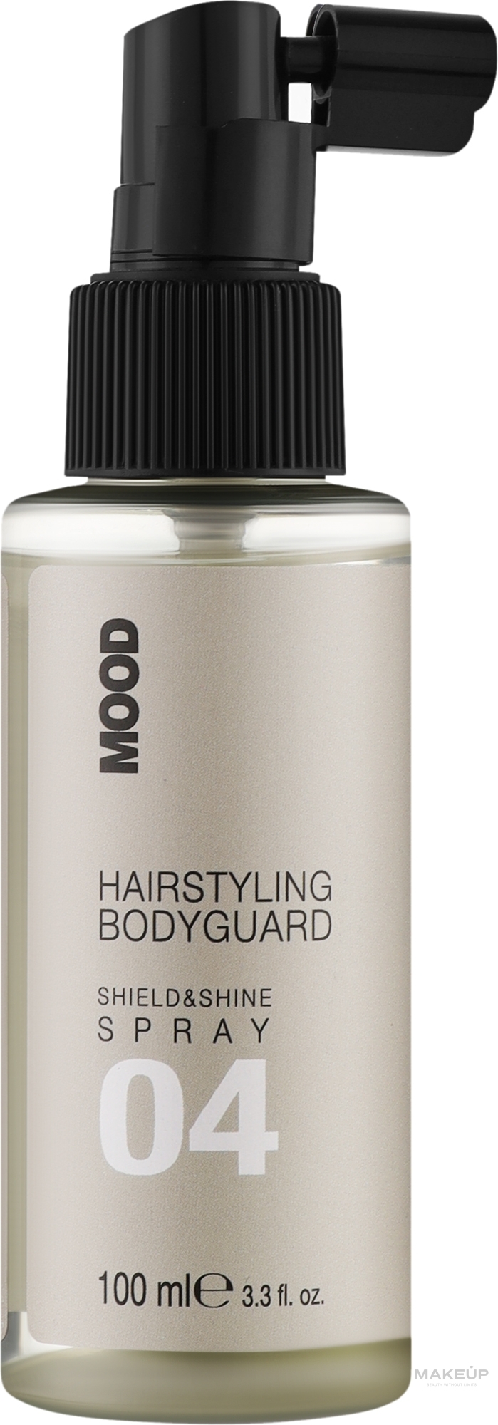 Ультралегкий спрей для защиты и блеска волос - Mood Hairstyling Bodyguard 04 Shield & Shine Spray — фото 100ml