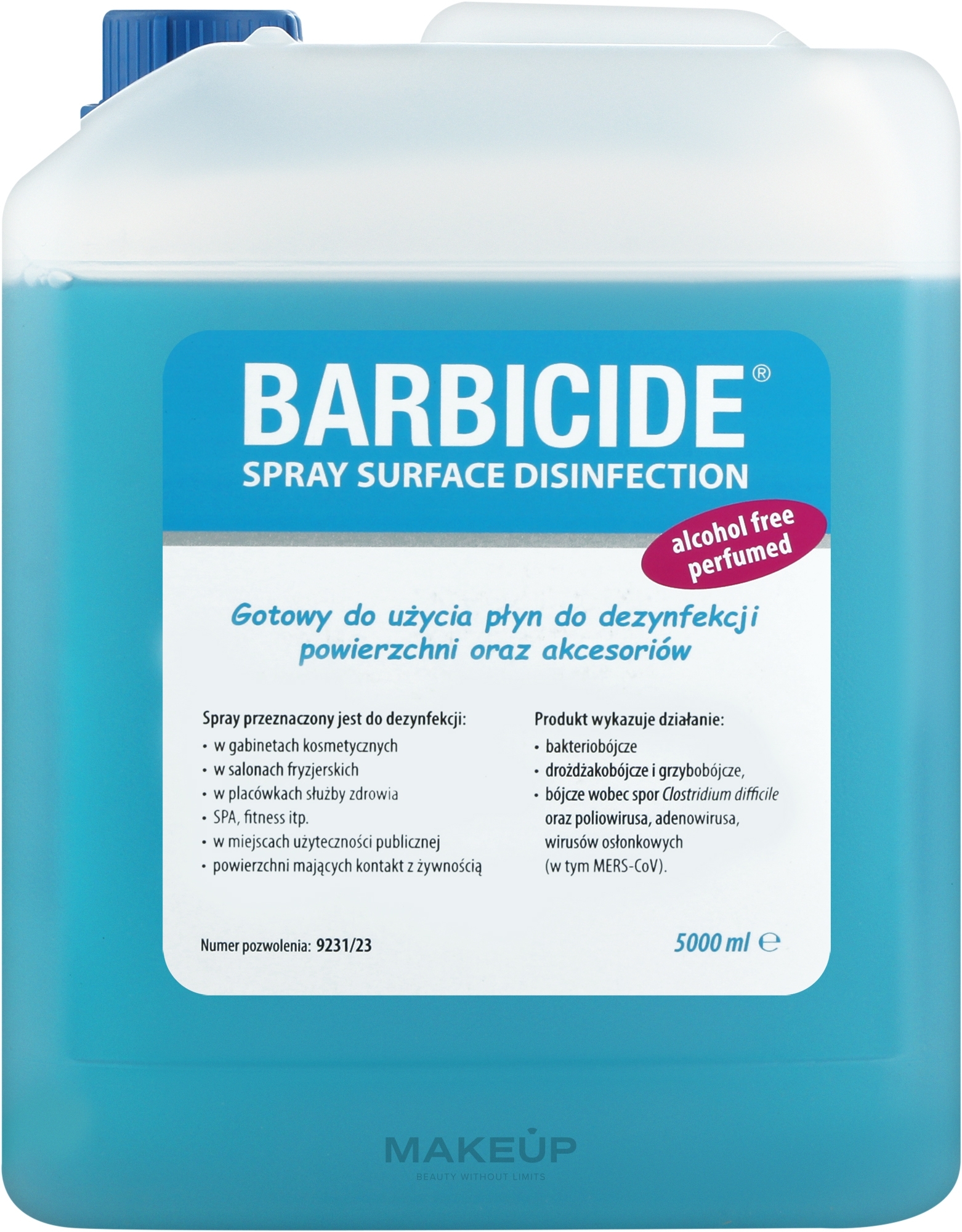 Рідина для дезинфекції поверхонь з запахом - Barbicide Spray — фото 5000ml