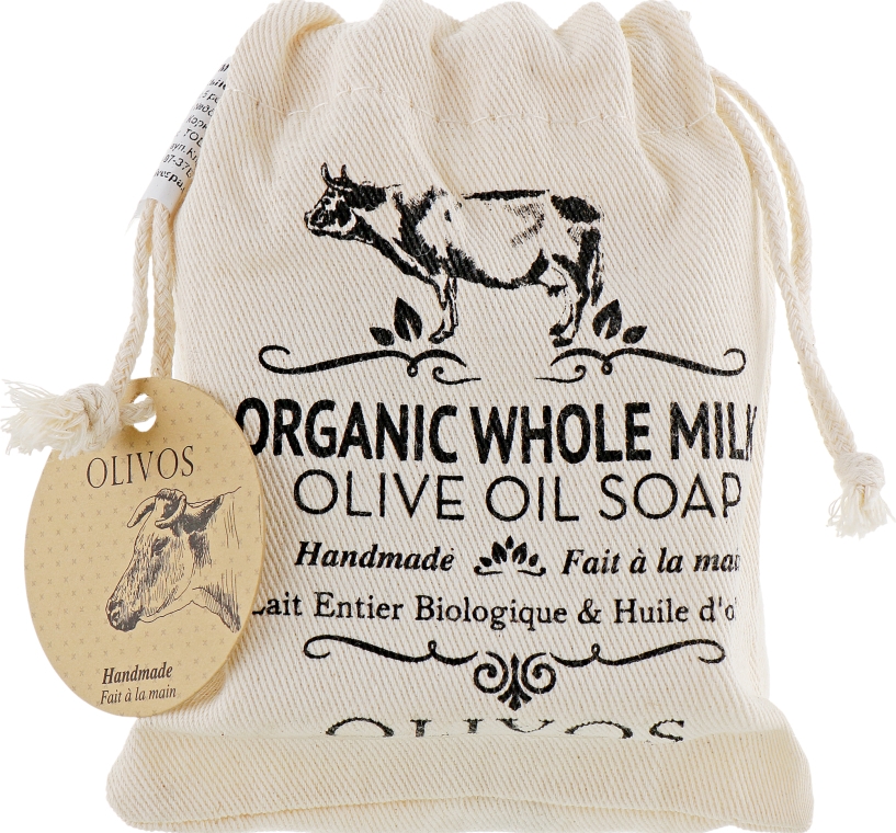 Натуральное оливковое мыло "Цельное молоко" - Olivos Organic Whole Milk