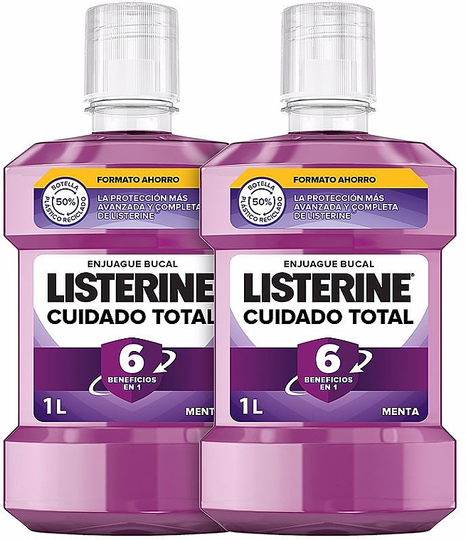 Набір - Listerine Total Care 6-in-1 (mouthwash/2x1000ml) — фото N1