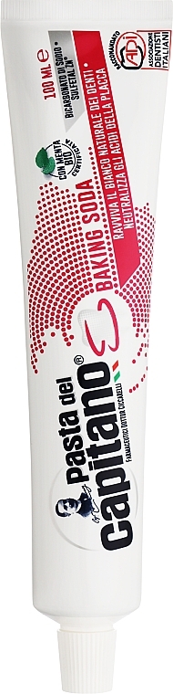 Зубна паста для відбілювання зубів - Pasta Del Capitano Baking Soda — фото N3