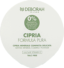 Духи, Парфюмерия, косметика Компактная пудра для лица - Deborah Milano Formula Pura Gentle Mineral Compact Powder