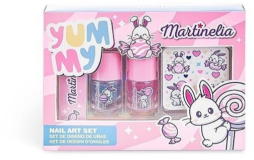 Набор для ногтей - Martinelia Yummy Nail Art Set (n/polish/2x3ml + n/file/1pcs + n/stickers) — фото N1