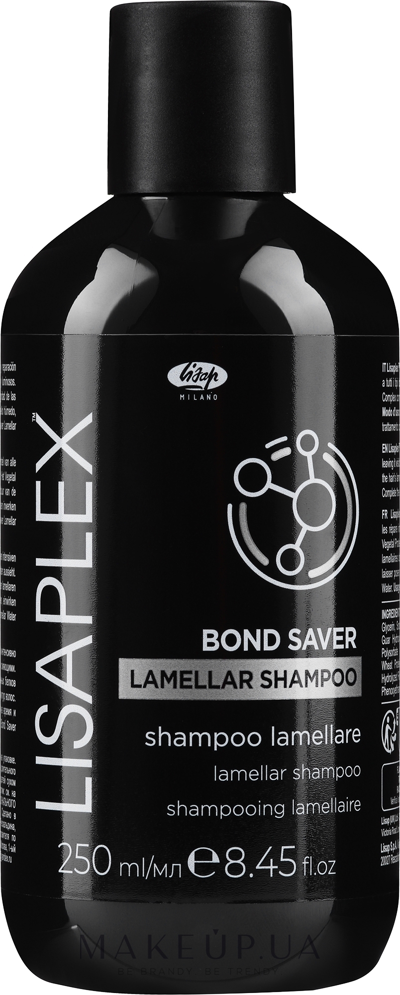 Шампунь для волосся - Lisap Lisaplex Bond Saver Lamellar Shampoo — фото 250ml