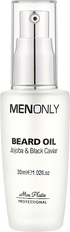 Олія для бороди та шкіри обличчя - Mon Platin DSM MenOnly Jojoba & Black Caviar Beard Oil — фото N1