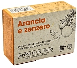 Парфумерія, косметика Органічне мило "Апельсин та імбир" - Sapone Di Un Tempo Organic Soap Orange And Ginger