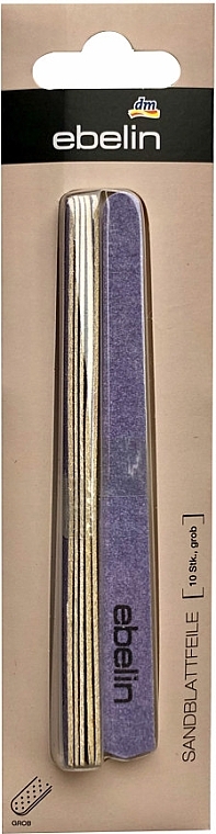 Одноразовые пилочки для маникюра, лавандовые - Ebelin — фото N1