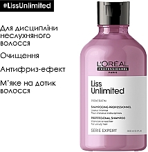 Шампунь з кератином для сухого та неслухняного волосся - L'Oreal Professionnel Serie Expert Liss Unlimited Prokeratin Shampoo — фото N3