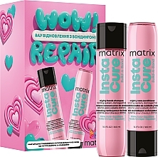 Набор - Matrix Insatacure Build A Bond (shmp/300ml + h/cond/300ml) — фото N1